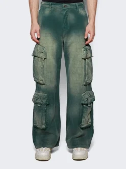 Amiri Jacquard Utility Pants Green
