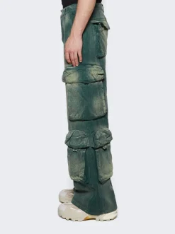 Amiri Jacquard Utility Pants Green
