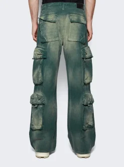 Amiri Jacquard Utility Pants Green