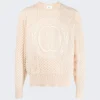 BALLY Knitted Wool Crewneck Sweater Bone