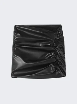 Versace Knotted Mini Skirt Black