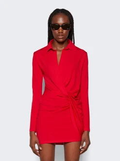 Jacquemus La Robe Bahia Jersey Dress Red