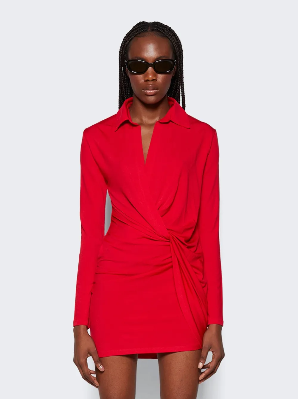 Jacquemus La Robe Bahia Jersey Dress Red
