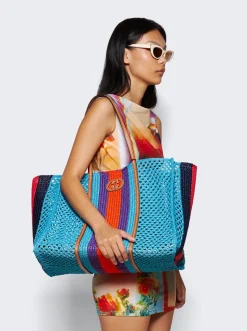 Gucci Large Interlocking G Tote Bag Blue