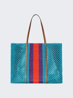 Gucci Large Interlocking G Tote Bag Blue
