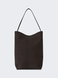 The Row Large Park Tote Bag Wood Brown