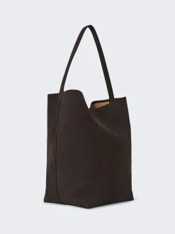 The Row Large Park Tote Bag Wood Brown