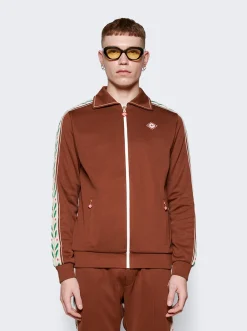 CASABLANCA Laurel Track Jacket Brown