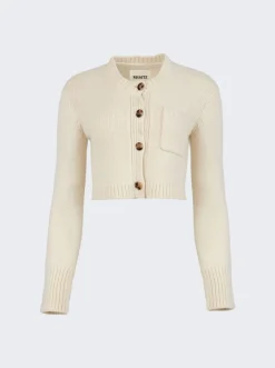 Khaite Lavan Cardigan Ivory