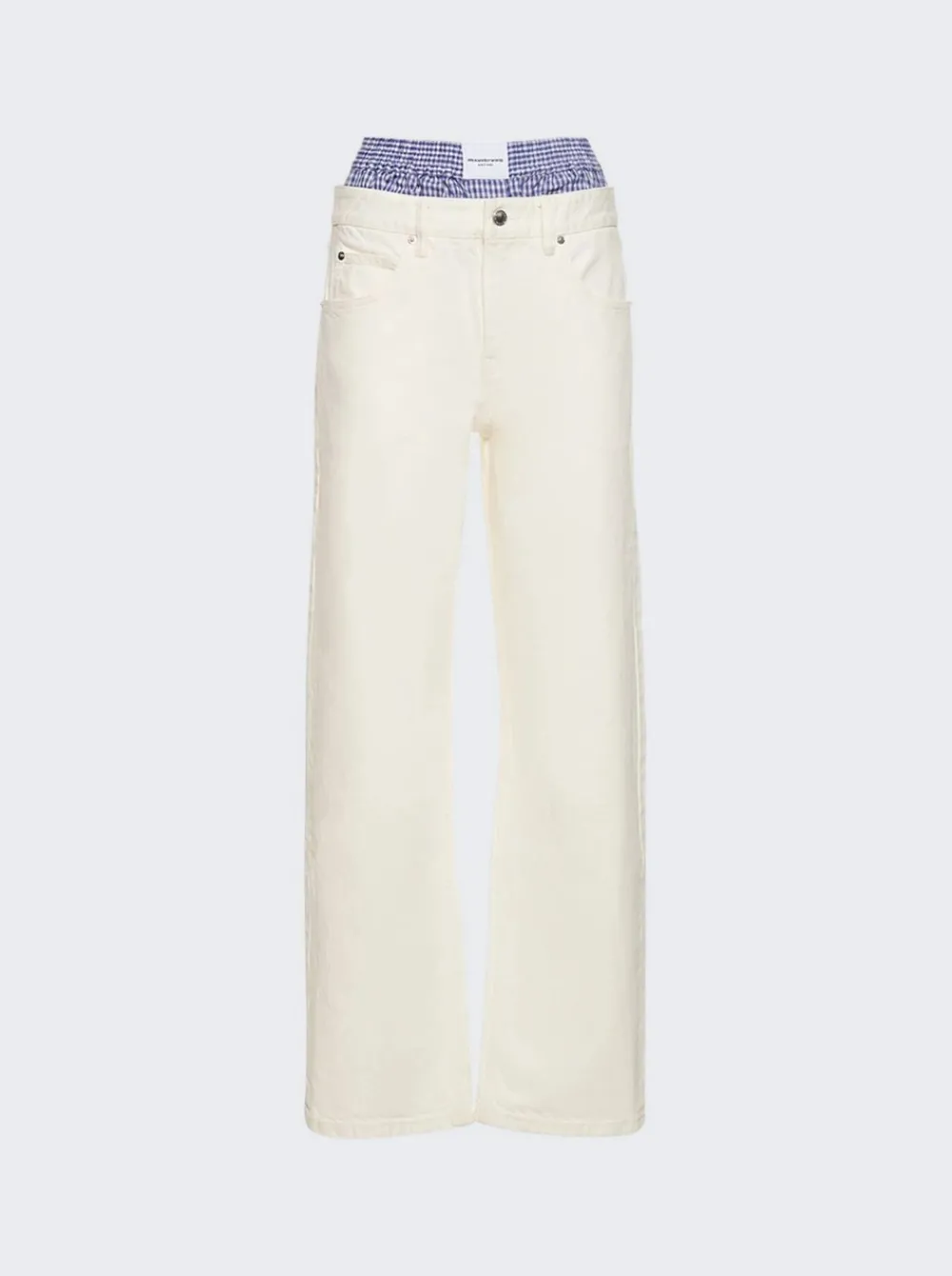Alexander Wang Layered Boxer Skater Jeans Moonshine