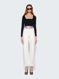 Alexander Wang Layered Boxer Skater Jeans Moonshine