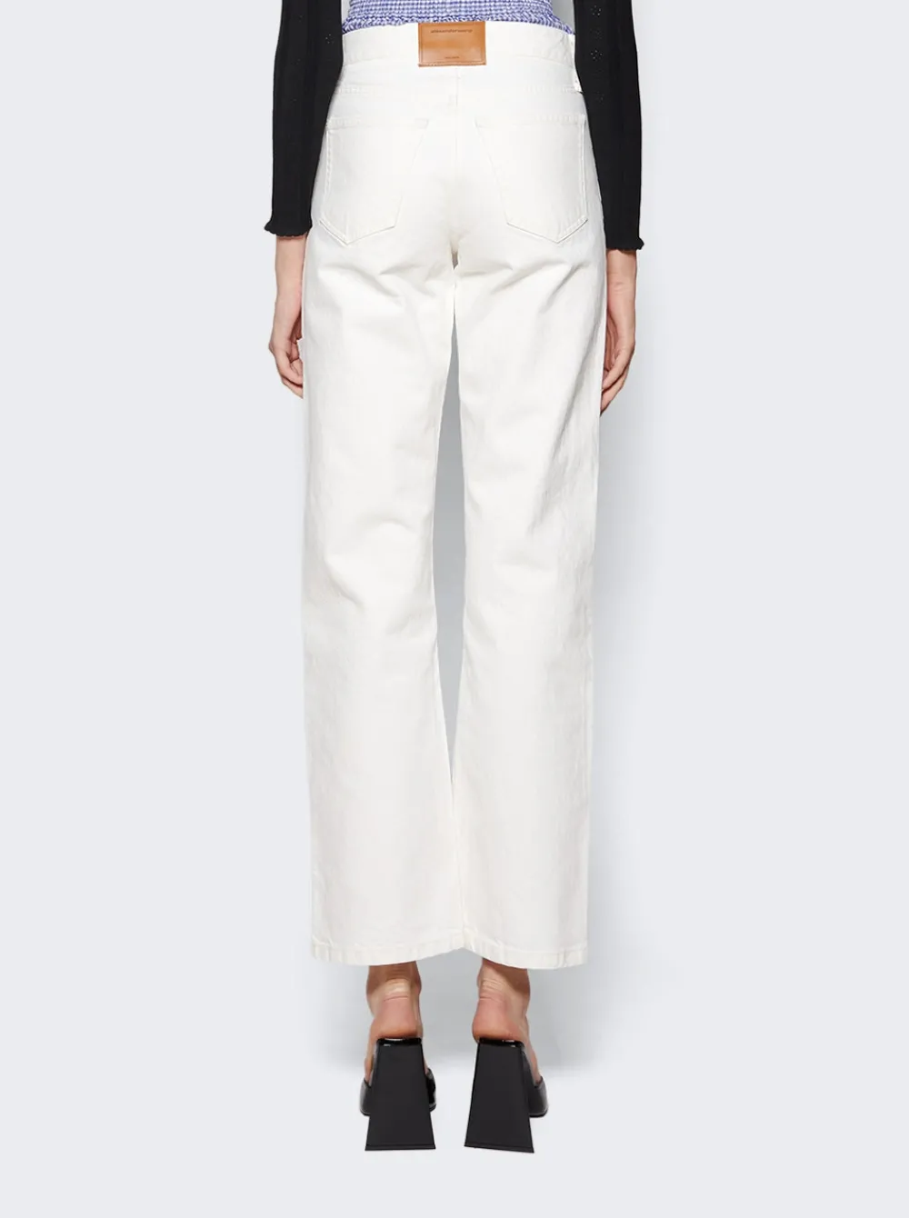 Alexander Wang Layered Boxer Skater Jeans Moonshine