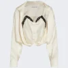 alexanderwang.t Layered Button Down With Integrated Cami Ivory