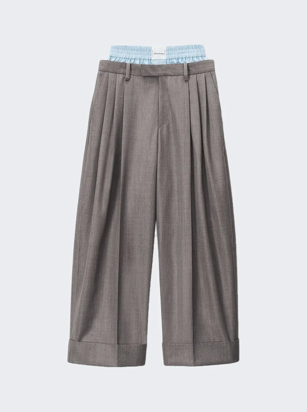 Alexander Wang Layered Tailored Trousers Grey