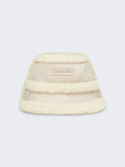 Jacquemus Le Bob Doux Bucket Hat Ivory