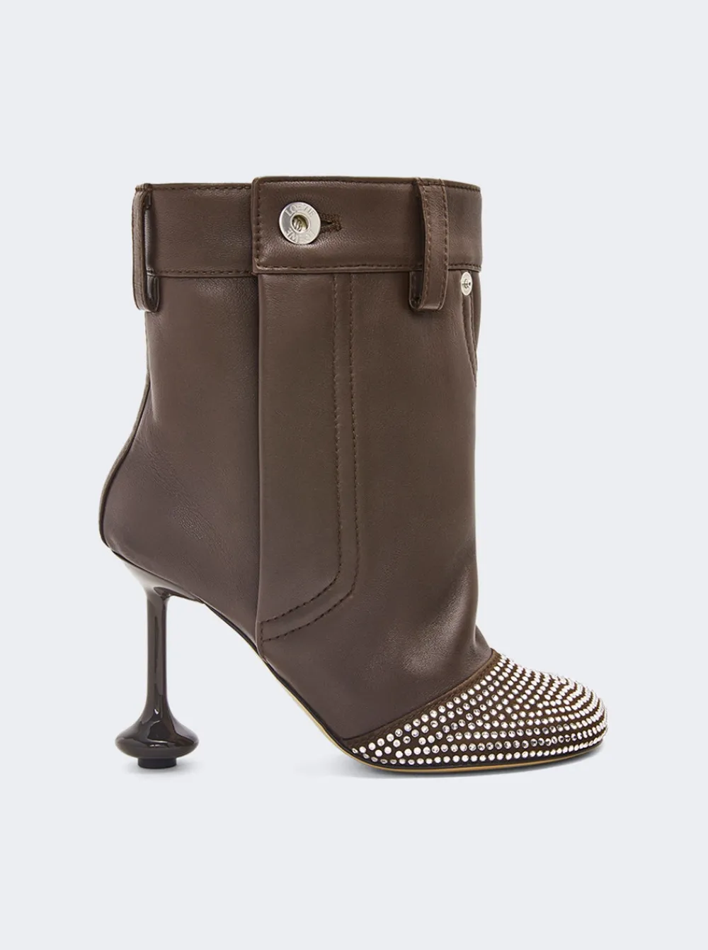 Loewe Leather And Crystal Toy Boot Shitake