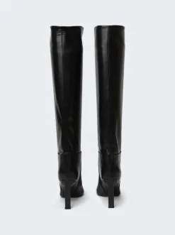 The Attico Leather Vitto Boot 85Mm Black
