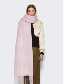 Jacquemus L'Echarpe Carro Scarf Light Pink