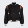 BALLY Letterman Wool Jacket Navy