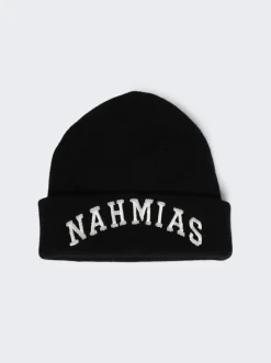NAHMIAS Logo Beanie Black