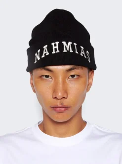 NAHMIAS Logo Beanie Black