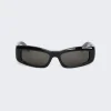 Balenciaga Logo Print Sunglasses Black