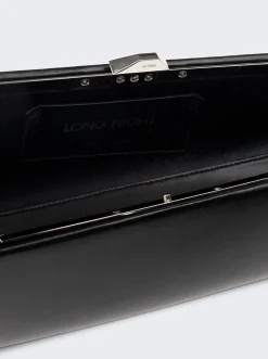 The Attico Long Night Clutch Black