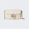 Gucci Love Parade Super Mini Gg Marmont Bag White