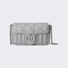 Gucci Love Parade Super Mini Gg Marmont Bag Grey