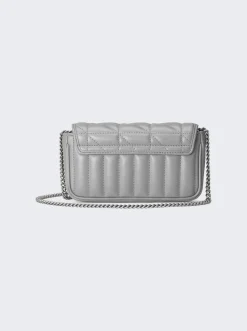 Gucci Love Parade Super Mini Gg Marmont Bag Grey