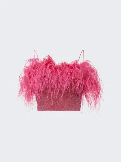 Osu00e9ree Lumiere Plumage Top Raspberry