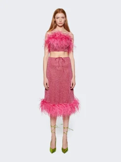 Osu00e9ree Lumiere Plumage Top Raspberry