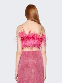 Osu00e9ree Lumiere Plumage Top Raspberry