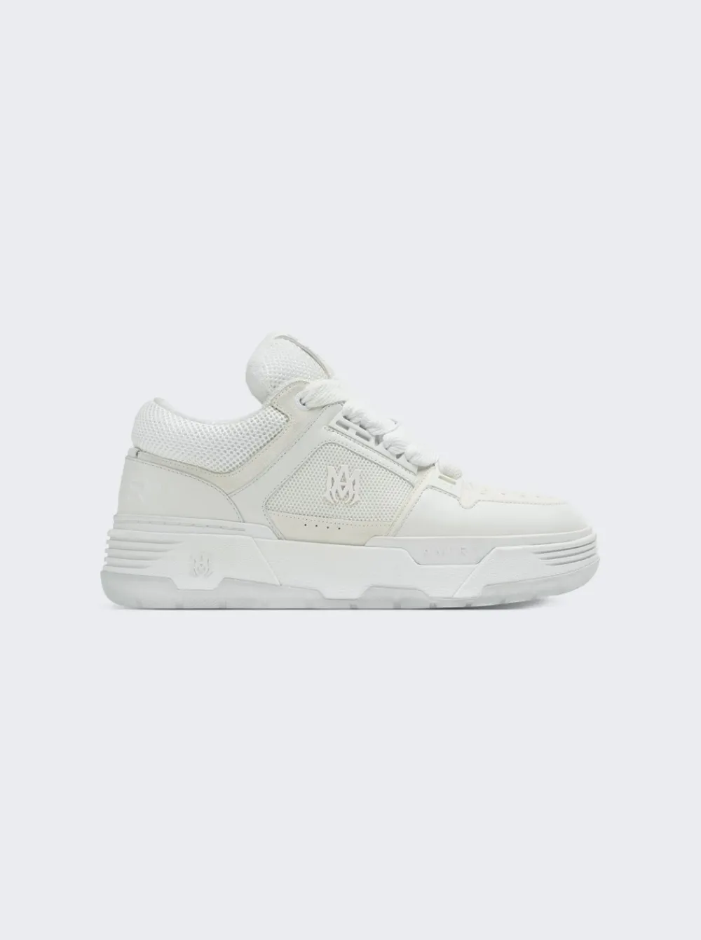 Amiri Ma-1 Sneakers White And Grey Nubuck