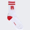Amiri Ma Tube Sock White And Red