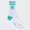 Amiri Ma Tube Sock White And Teal