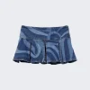 Pucci Marmo-Print Denim Shorts Blue