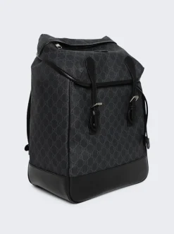 Gucci Medium Backpack With Interlocking G Black