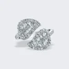 Anita Ko Medium Diamond Leaf Ring 18K White Gold