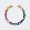 SHAY Medium Diamond Pave Link Bracelet Rainbow