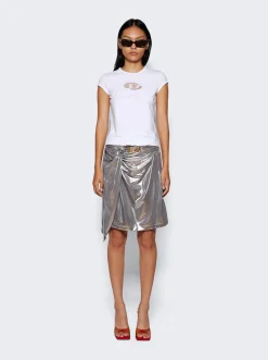 Diesel Melt Skirt Silver