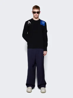 Fred Perry x Raf Simons Military Sweater Black