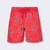 Vilebrequin Mistral Swim Shorts Coquelicot Red
