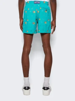 Vilebrequin Mistral Swim Shorts Vert Tropezien