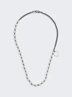 Maor Mondi Necklace With White Pearls Sterling Silver