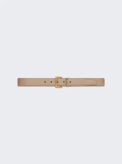 Saint Laurent Monogram Belt Green