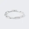 Maor Monolinka Mixed Links Bracelet In Silver