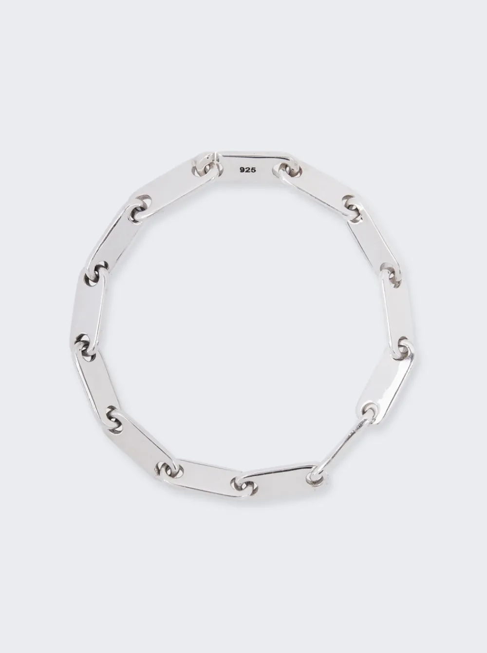 Maor Monolinka Mixed Links Bracelet In Silver