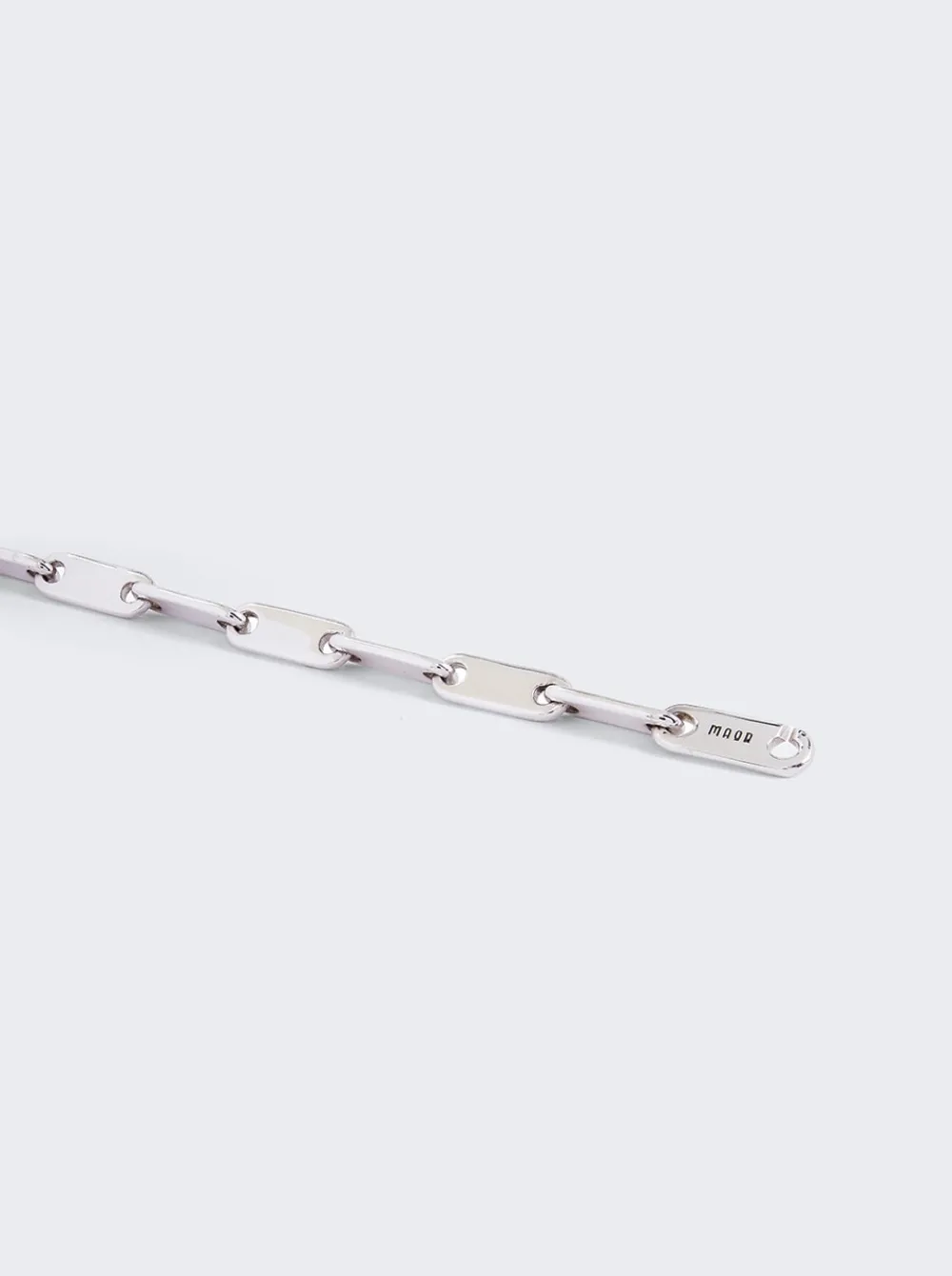 Maor Monolinka Mixed Links Bracelet In Silver