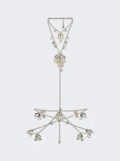 Rabanne Multi Sphere Bodychain Silver